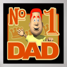 Number One Dad Poster