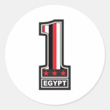 Number One In Egypt Round Sticker