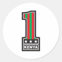 Number One Kenya Stickers