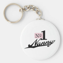 Number One Nanny Keychains