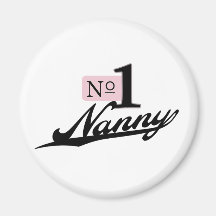 Number One Nanny Magnets