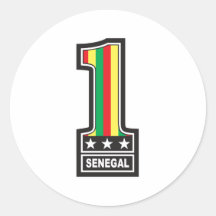 Number One Senegal Sticker