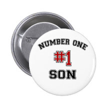 Number One Son Pinback Buttons