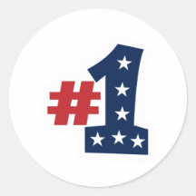 Number one stickers