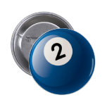 NUMBER TWO BILLIARDS BALL BUTTONS