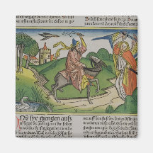 Numbers 22 20-35 Balaam's talking ass, from the 'N Refrigerator Magnet
