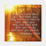 NUMBERS 6:24 BIBLE VERSE - MAY THE LORD BLESS YOU REFRIGERATOR MAGNETS