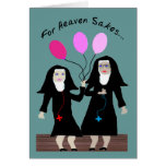 Nun Birthday Card "Sister Party Pants"