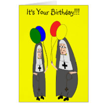 Nun Birthday Gifts Greeting Card