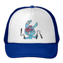 Nunchaku Rabbit Trucker Hat Cap