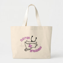 Nurse Graduate Gifts (Cap and Stethoscope Design) Canvas Bags