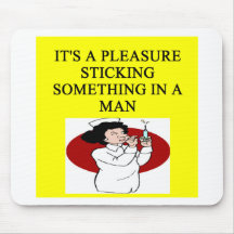 NURSE joke Mouse Pads