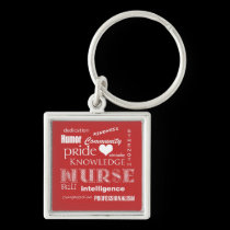 Nurse Pride-Attributes/Tomato Red keychains
