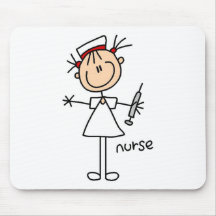 Nurse Stick Figure Mousepad