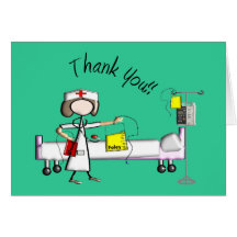 Nurse "Thank You" Gifts Greeting Cards