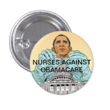 Nurses Against Obamacare Pinback Button