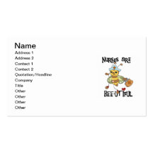 Nurses Are Bee-utiful T-shirts and Gifts Business Cards