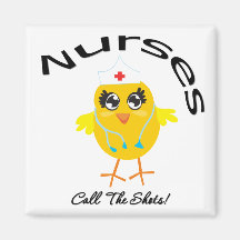 Nurses Call The Shots Fridge Magnets