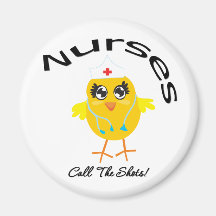 Nurses Call The Shots Magnet