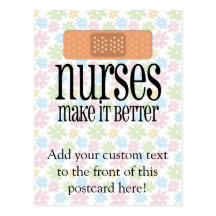 Nurses Make it Better, Bandage Postcard