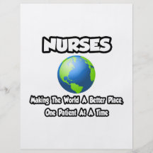 Nurses...Making the World a Better Place Custom Flyer