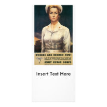 Nurses Needed World War II Rack Card