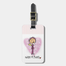 Nurses R Angels Luggage Tag