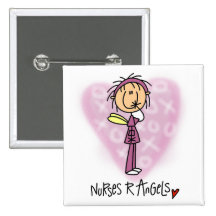 Nurses R Angels Tshirts and Gifts Pinback Button