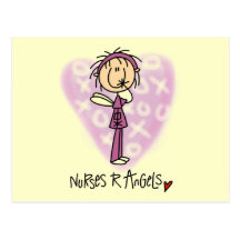 Nurses R Angels Tshirts and Gifts Post Cards