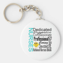 Nurses Recognition Collage - National Nurses Week Keychains