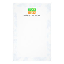 Nurses Rock, Orange and Green Fun Stationery Paper