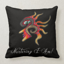 Nurturing I Am! Throw Pillow