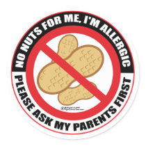 Nut Allergy stickers