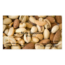 nut supplier business card templates
