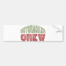 Nutcracker Dance Crew Design for Christmas Bumper Stickers