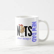 Nuts About Being A New Dad 1 (Blue) Coffee Mug