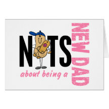 Nuts About Being A New Dad 1 (Pink) Card