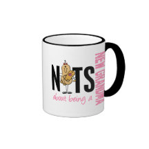 Nuts About Being A New Grandma 1 Pink Coffee Mugs