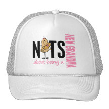 Nuts About Being A New Grandma 1 Pink Mesh Hats