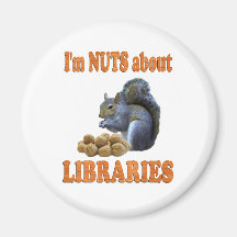 Nuts about Libraries Magnet