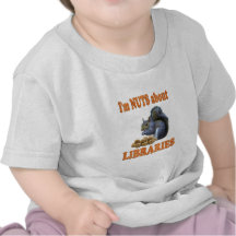 Nuts about Libraries T Shirts
