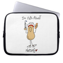 Nuts About Nursing T-shirts and Gifts Laptop Computer Sleeves
