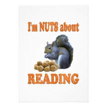 Nuts about Reading Invites