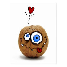 nuts about you postcard