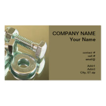 nuts and bolts business card templates
