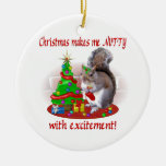 Nutty Christmas Squirrel Ornament