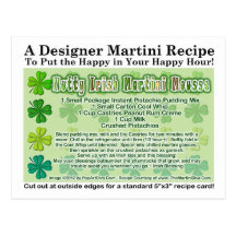 Nutty Irish Martini Mousse Recipe Postcard