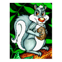Nutty Squirrel Postcards