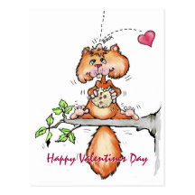 Nutty Valentine Post Cards