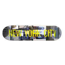 NYC collage skateboard